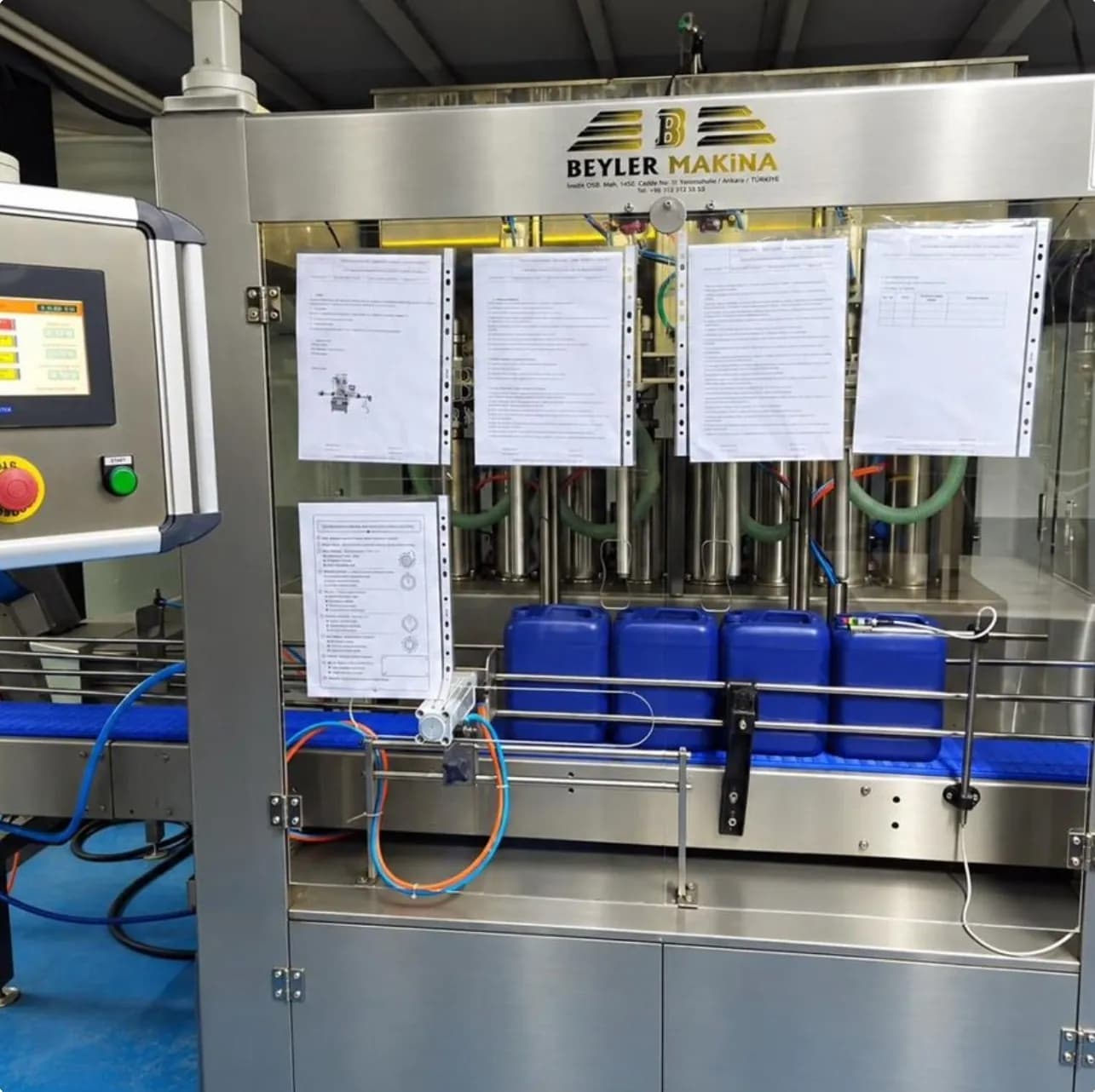 Endüstriyel ürün tam otomatik dolum hattı